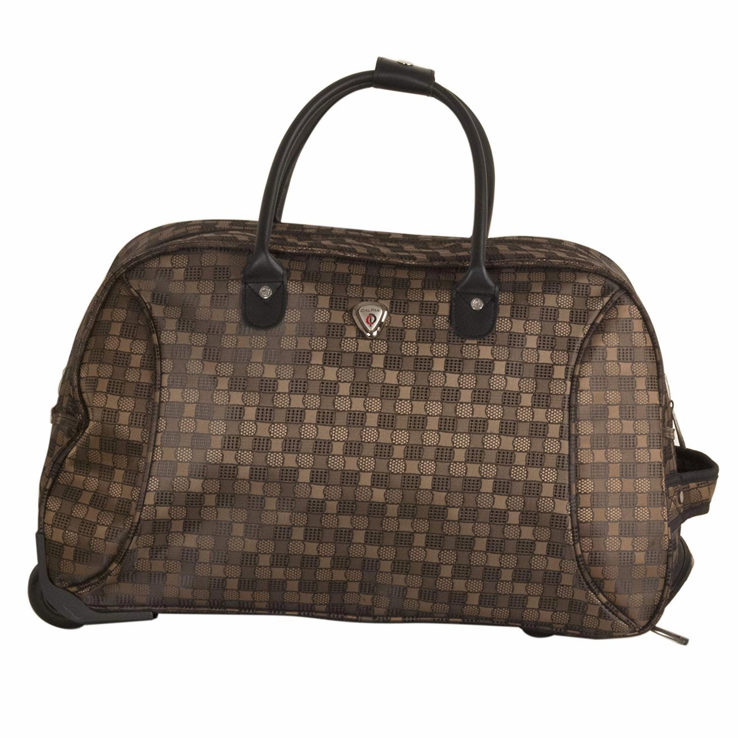 CALPAK Empire III Brown 21-inch Rolling Satchel