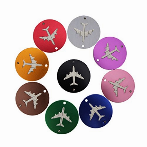 Carise Travel Aluminium Luggage Tags Suitcase Label Holder Name Address ID Baggage Tag