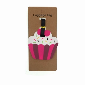 Cartoon Cream Cake Luggage Tag Travel Accessories Silica Gel Suitcase ID Address Holder Baggage