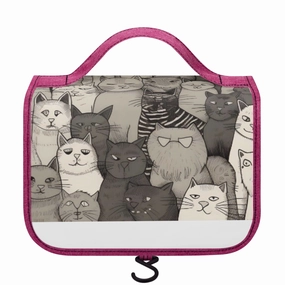 Cat Print  ToiletryCosmetic Travel Bag