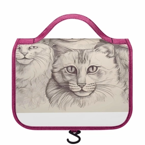 Cat Print  ToiletryCosmetic Travel Bag