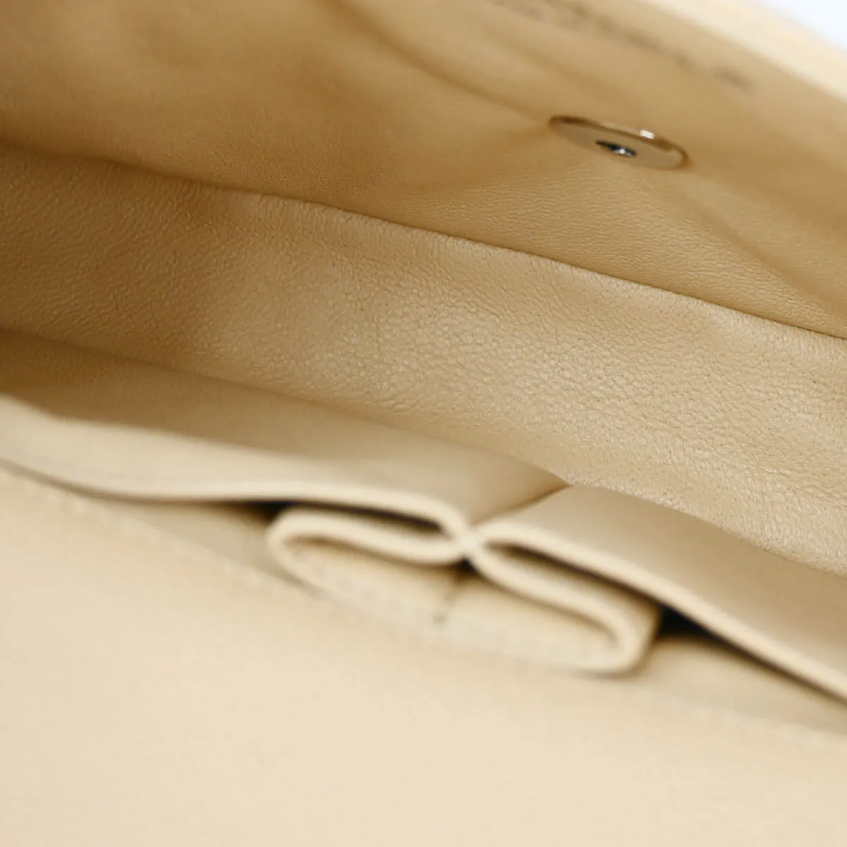 Chanel 2008-2009 Beige Caviar East West Shoulder Bag
