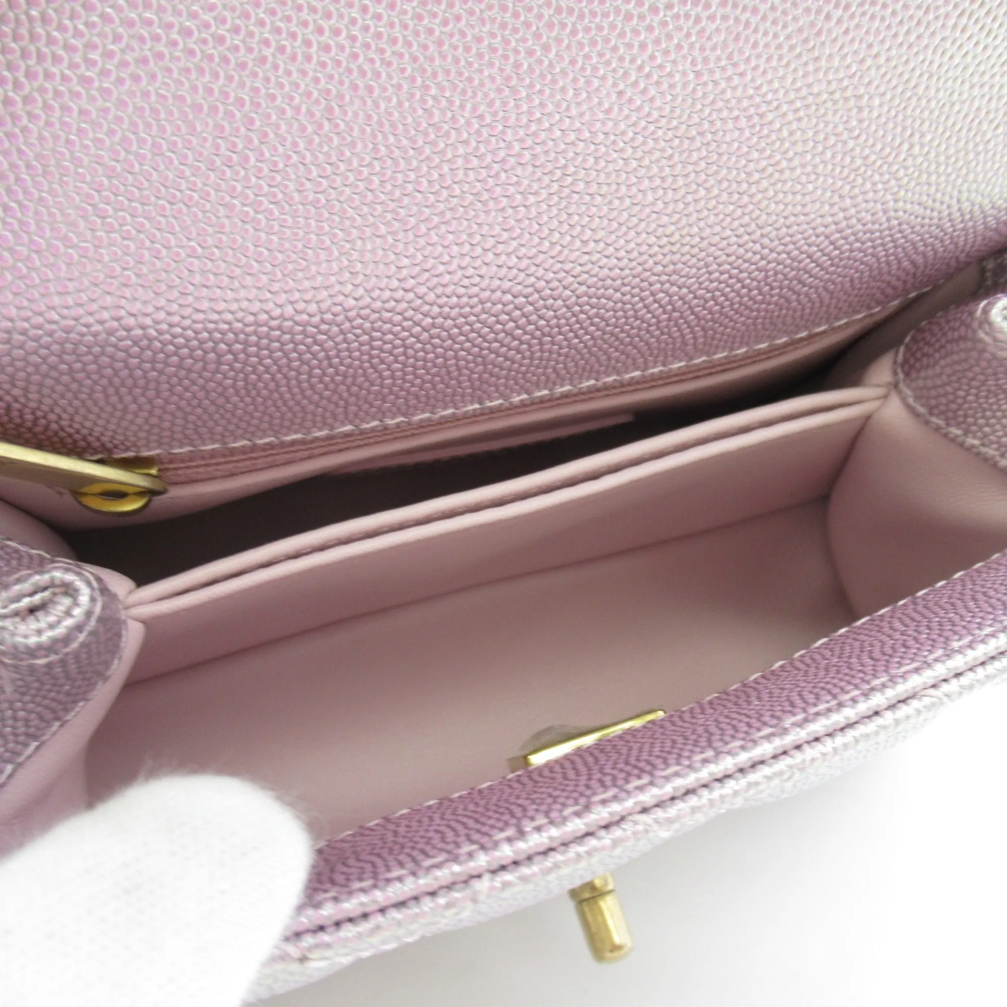 CHANEL 2wayShoulder Bag Pink Caviar Skin [Grained Calf] AS2215