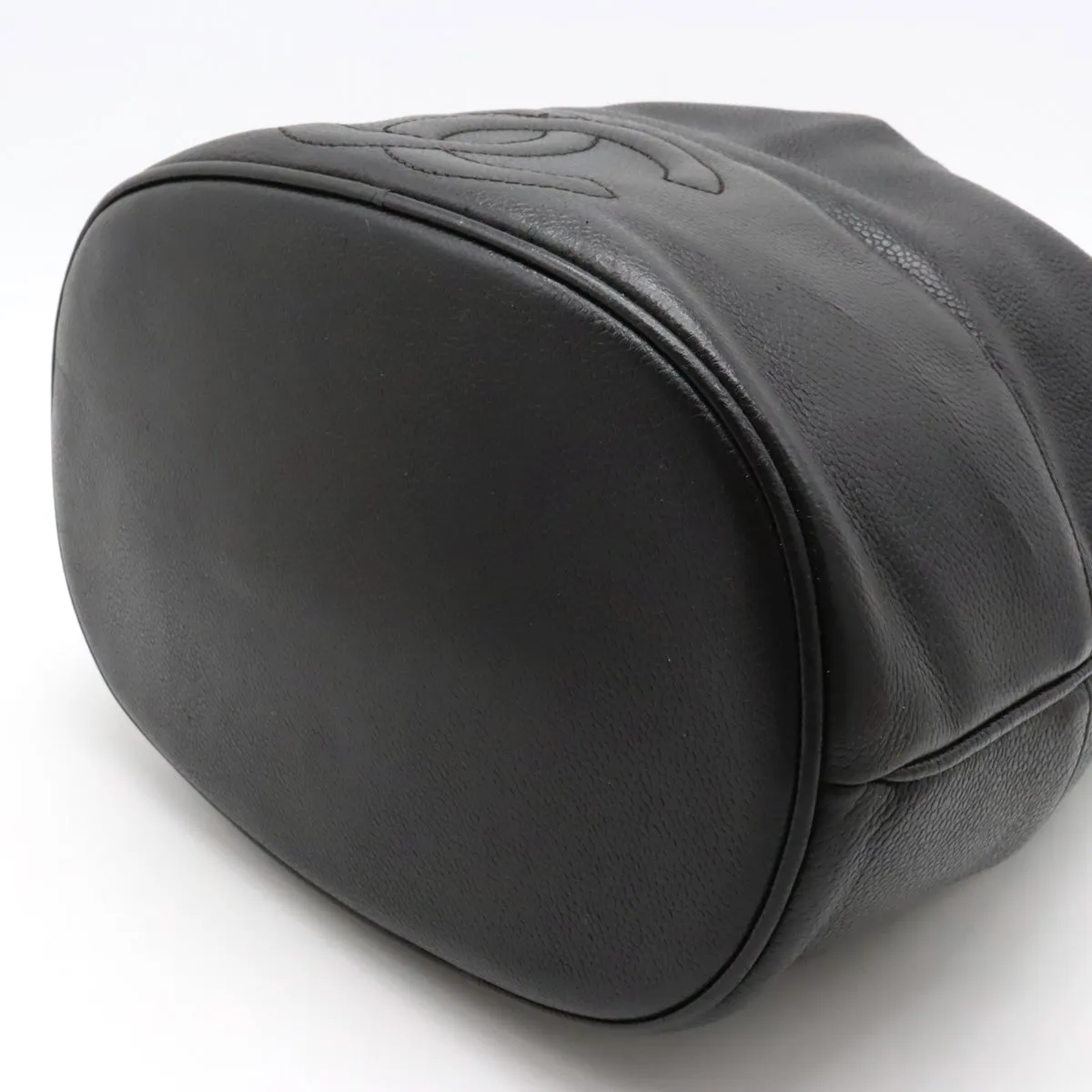 Chanel Black Lambskin Bucket Shoulder Bag