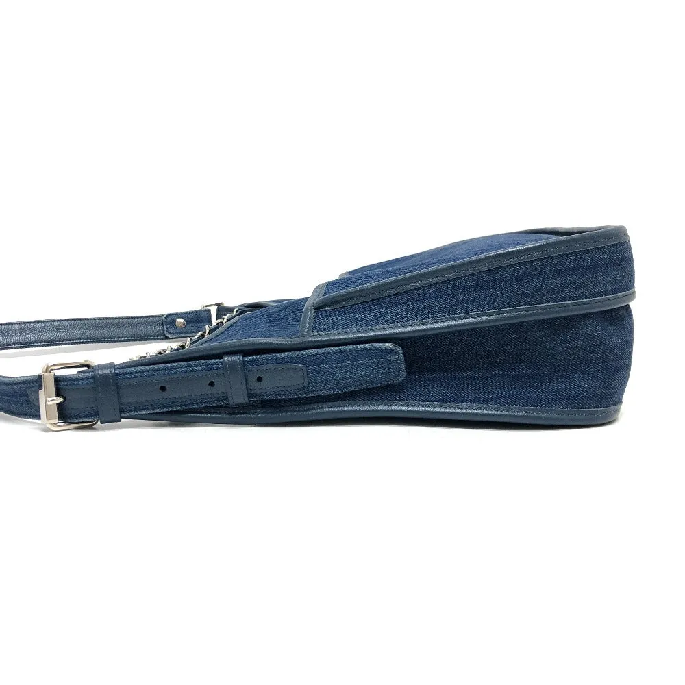 CHANEL Shoulder Bag A57641 denim blue Matrasse COCO Mark Women Used