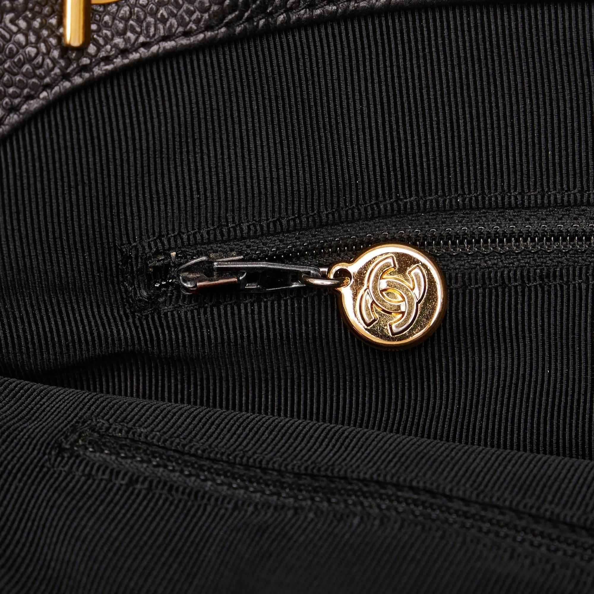 CHANEL Triple CC Caviar Shoulder Bag