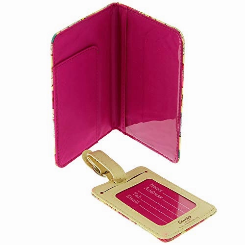Character Travel Gifts Accessories (Hello Kitty, Passport Holder & Luggage Tag Set Vintage Style)