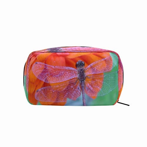 Cosmetic Bag Dragonfly Girls Makeup Organizer Box Lazy Toiletry Case