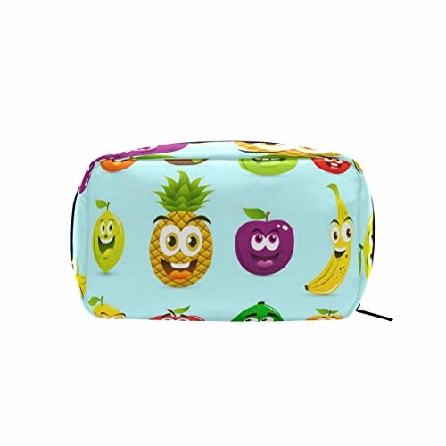 Cosmetic Bag Premium Cartoon Fruits Girls Makeup Organizer Box Lazy Toiletry Case