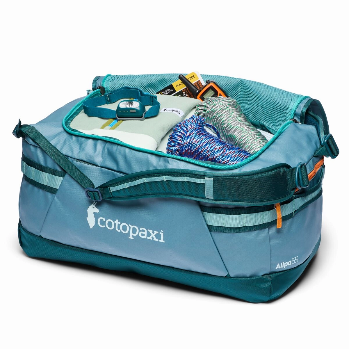 Cotopaxi Allpa Getaway 55L Duffel - Blue Spruce/Abyss