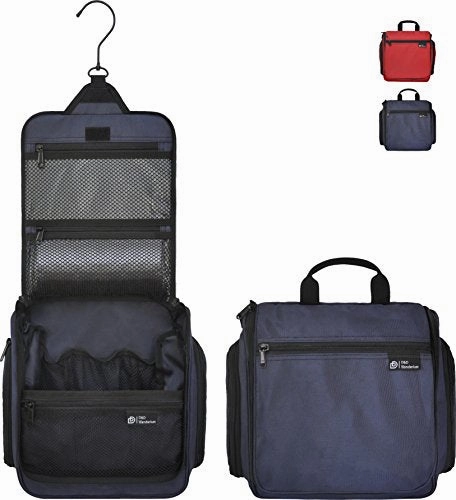 D&D Hanging Toiletry Bag  Designer Travel Organizer For Makeup And Toiletries For Men And Women