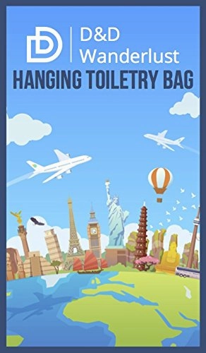 D&D Hanging Toiletry Bag ?Designer Travel Organizer For Makeup And Toiletries For Men And Women