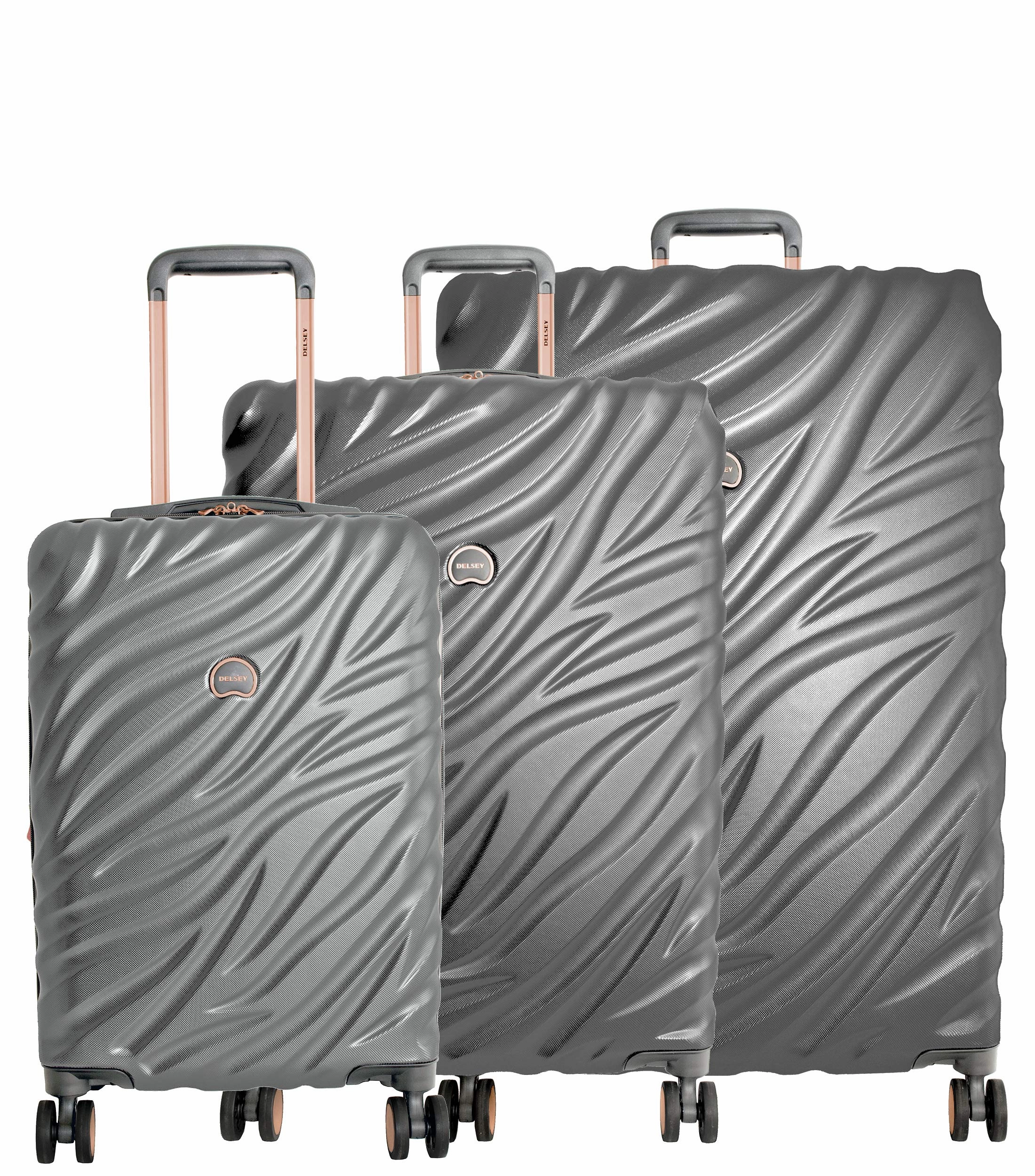 DELSEY Paris Alexis Lightweight Expandable Hardside 3 Piece Set (21"/25"/29") 4-Wheel Luggage Sets