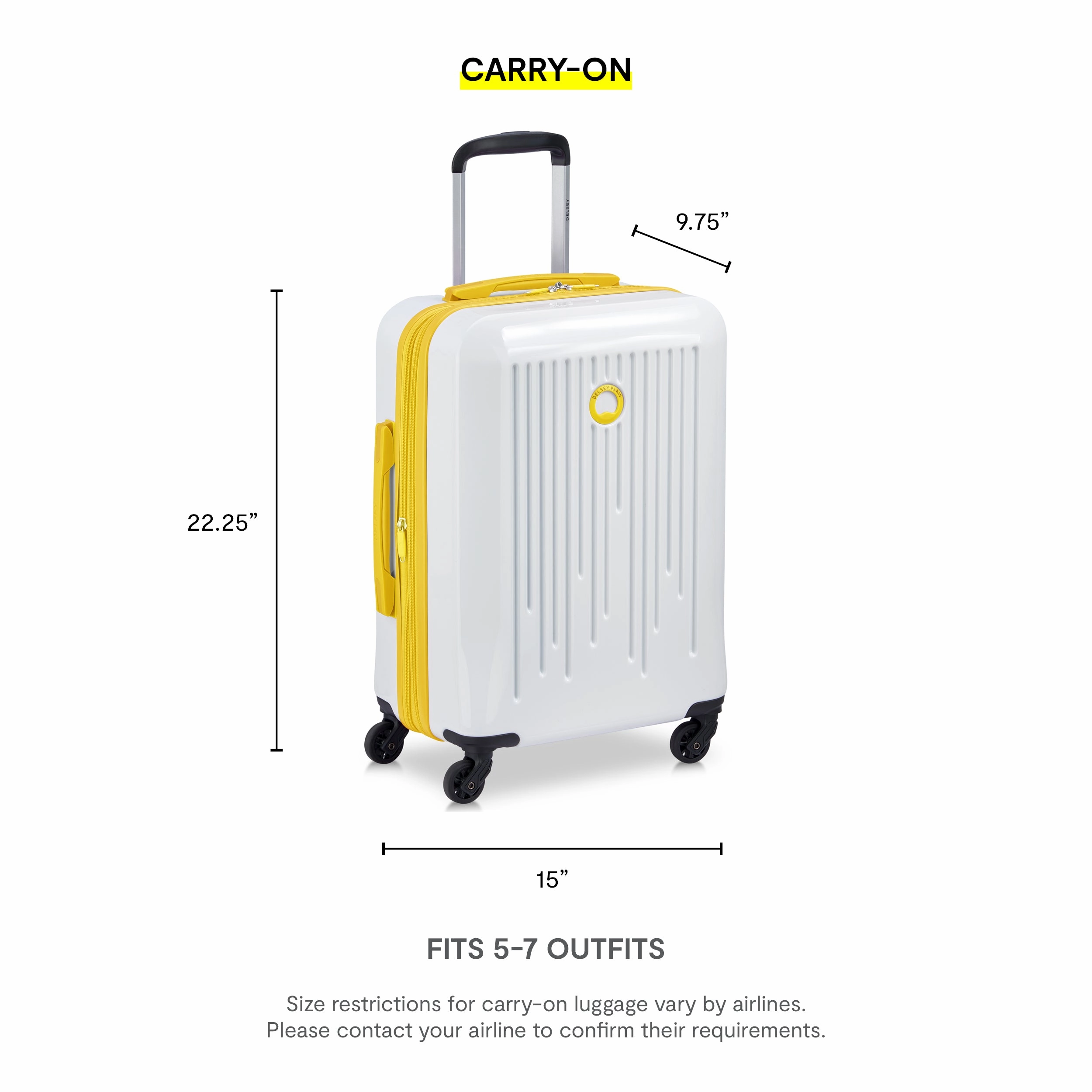 Delsey Paris Christine Hardside Expandable Luggage with Spinner Wheels (2 Piece Set (20/24))
