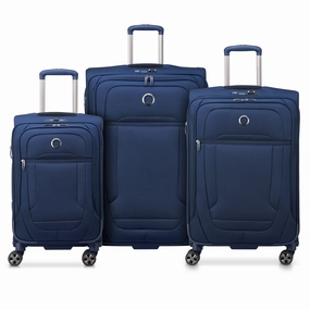 Delsey Paris Helium DLX Softside 3 Pc Expandable Luggage with Spinner Wheels