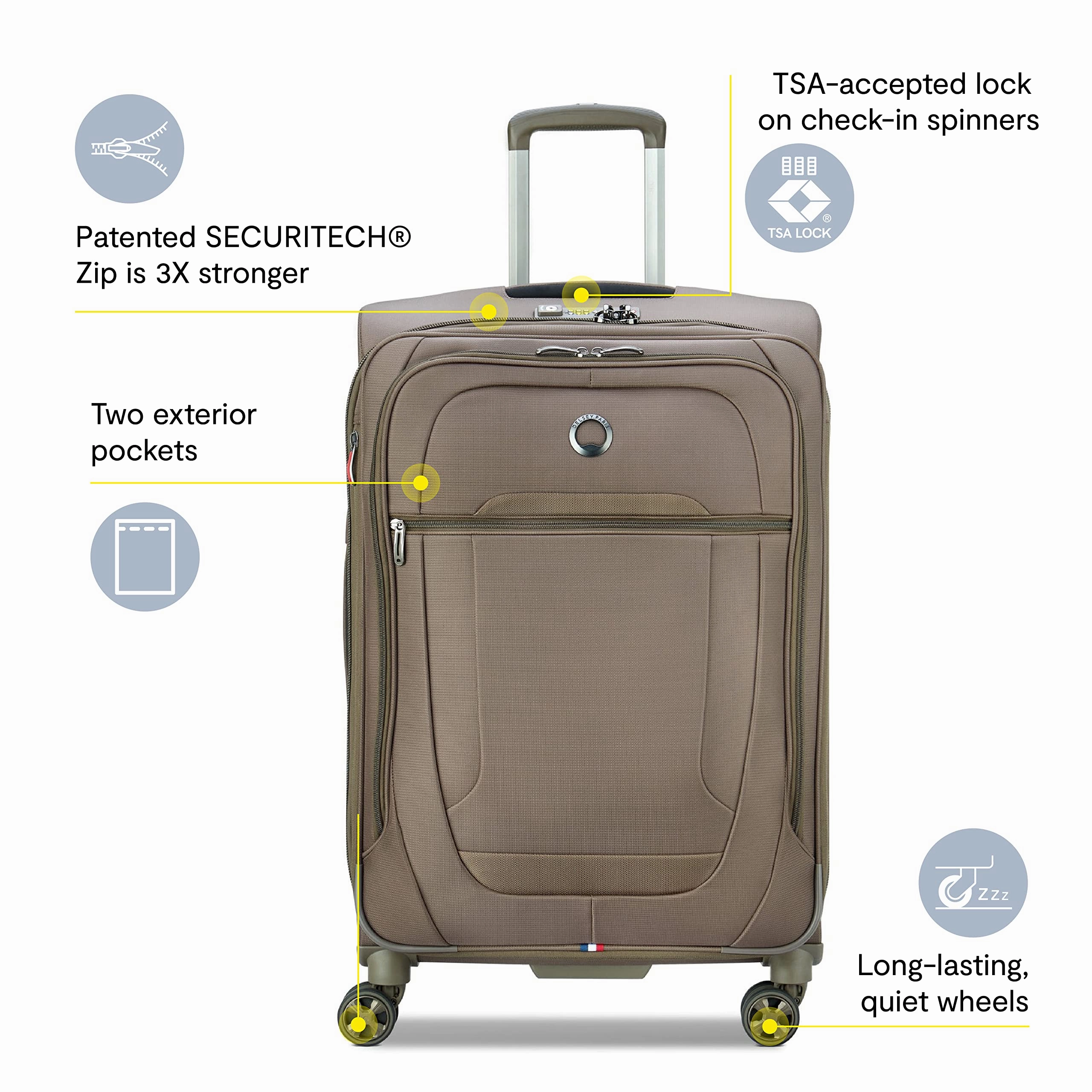 Delsey Paris Helium DLX Softside Expandable 29" Luggage with Spinner Wheels