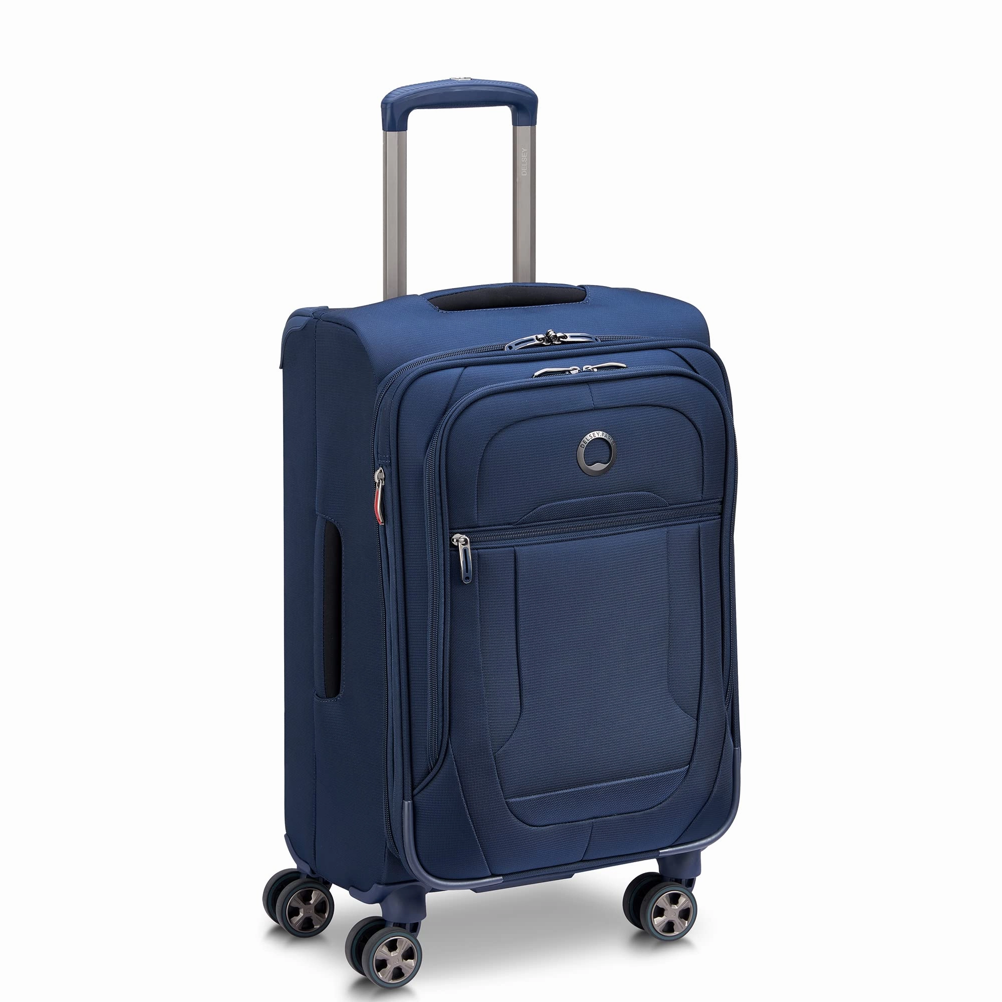 Delsey Paris Helium DLX Softside Expandable Carry On Luggage with Spinner Wheels