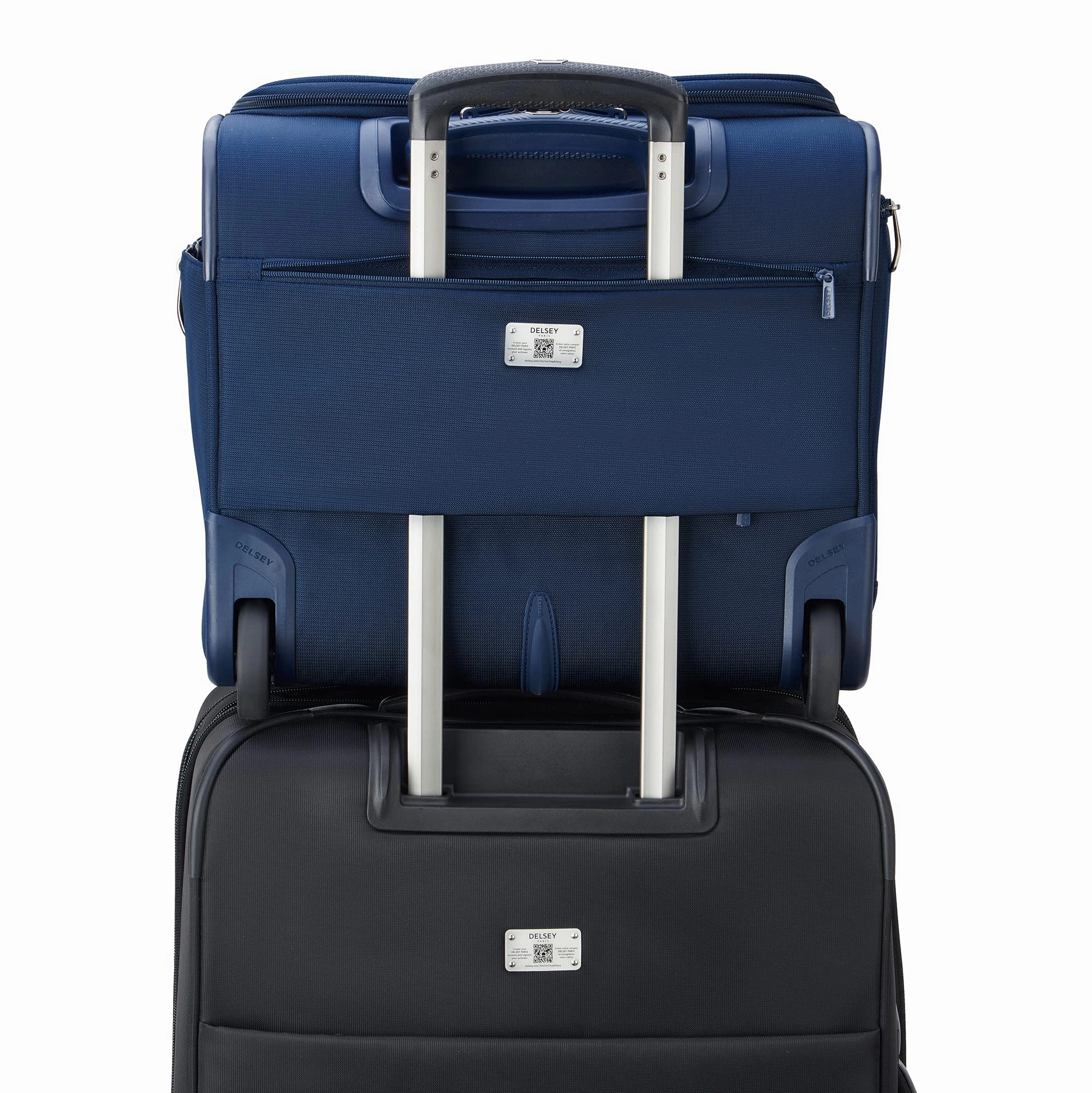 Delsey Paris Helium DLX Softside Luggage Under-Seater with 2 Wheels