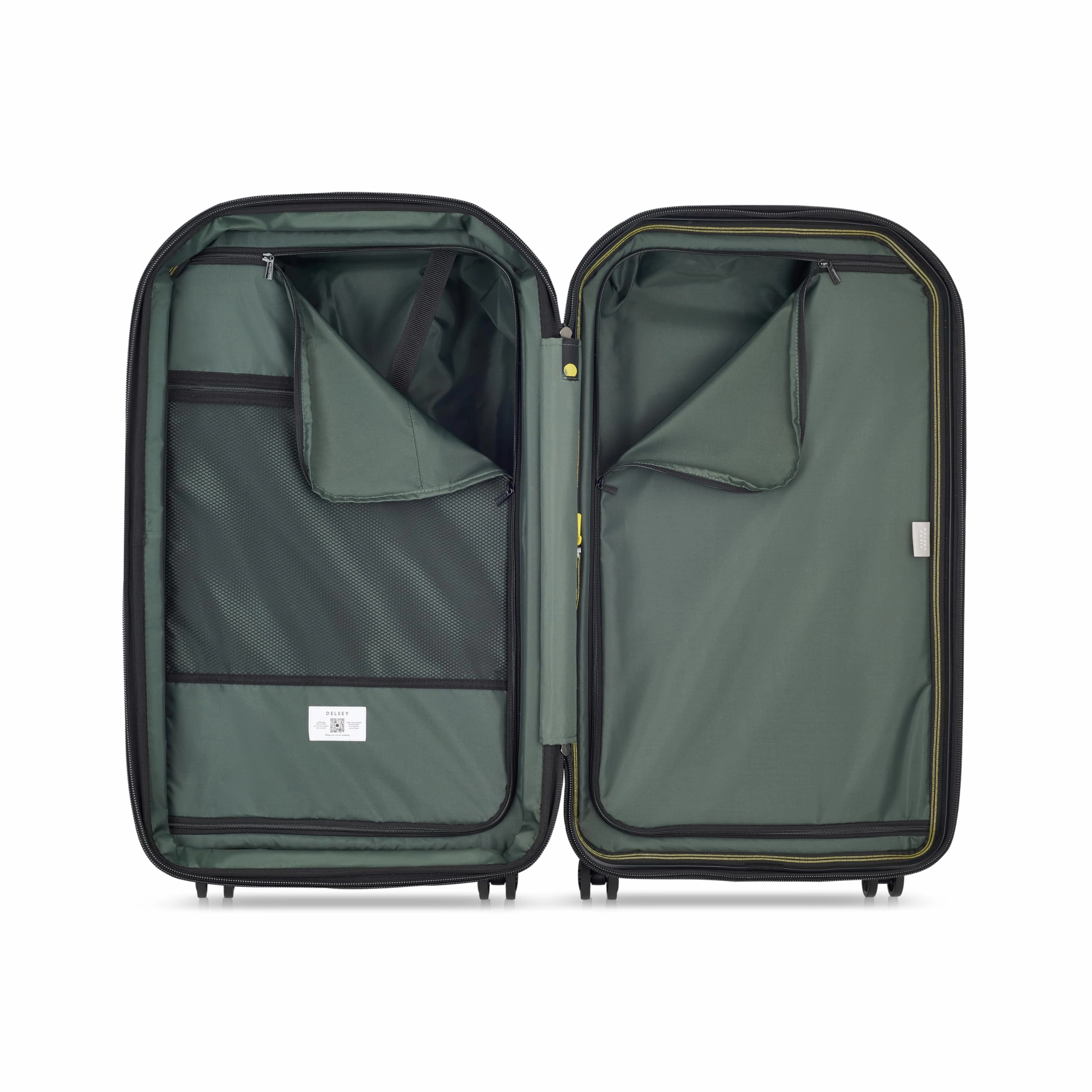 DELSEY Paris Rempart Hardside Expandable Luggage Trunk with Spinner Wheels (Checked Medium Trunk 26 Inch)