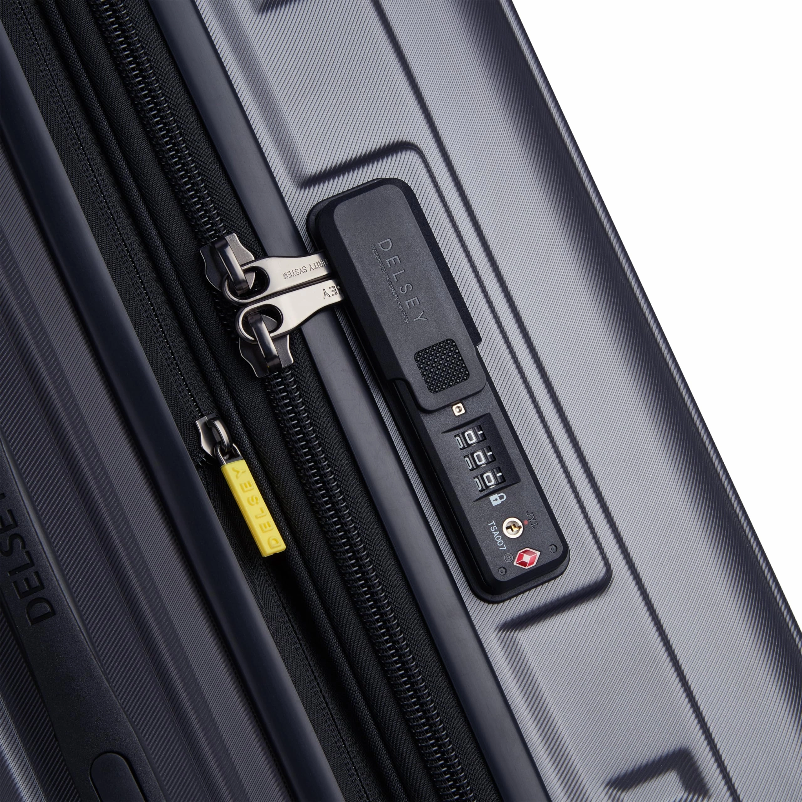 DELSEY Paris Rempart Hardside Expandable Luggage Trunk with Spinner Wheels (Checked Medium Trunk 26 Inch)