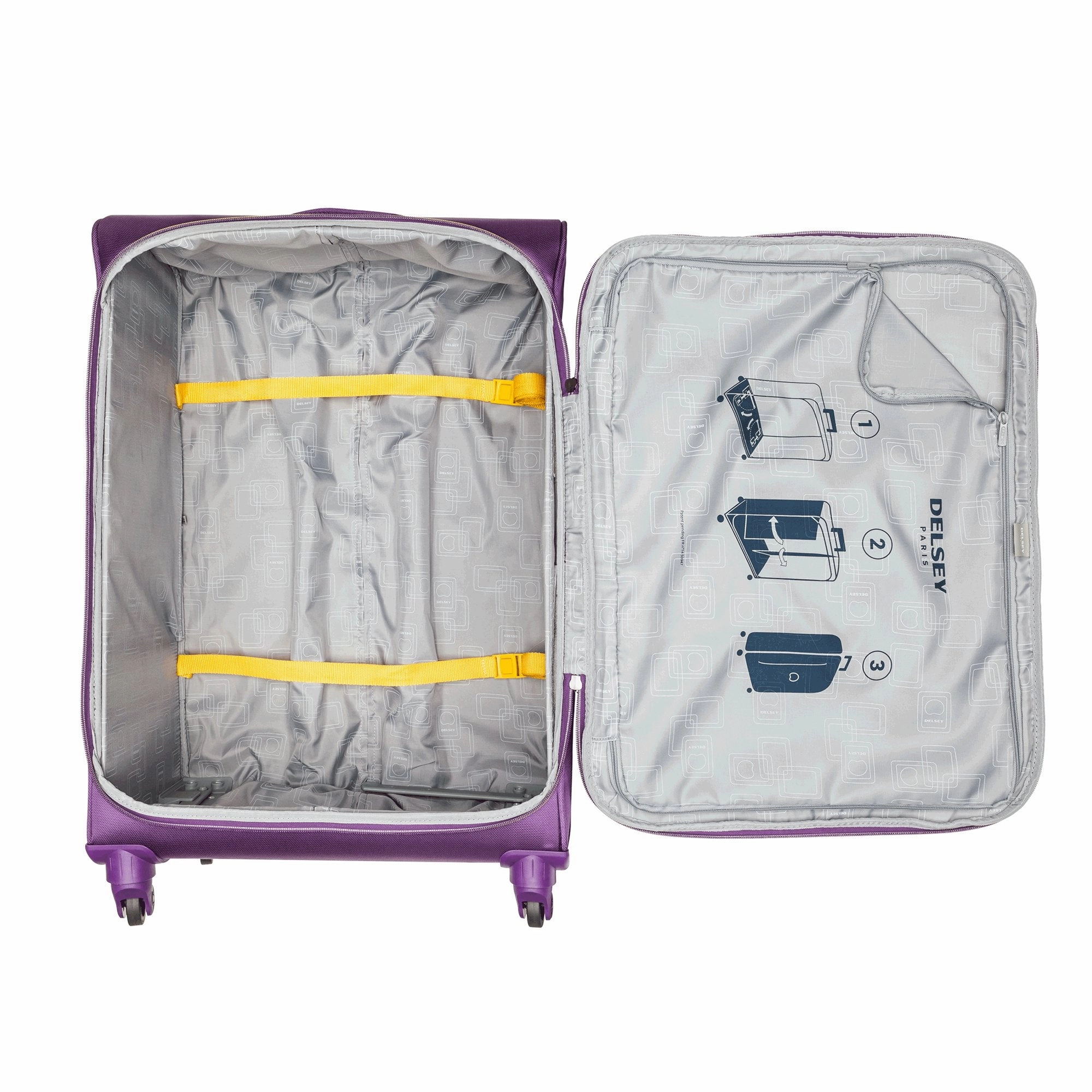 DELSEY Paris Solution 3 Piece Set (21"/25"/29") 4-Wheel Luggage Sets