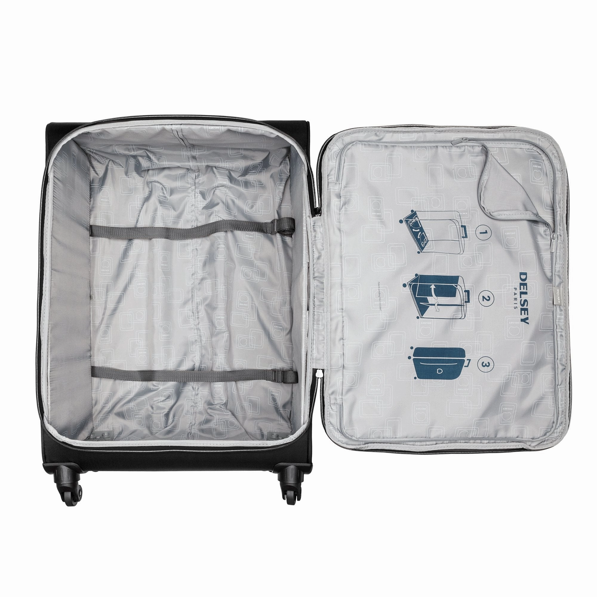 DELSEY Paris Solution 3 Piece Set (21"/25"/29") 4-Wheel Luggage Sets