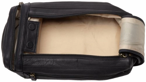 Derek Alexander Twin Top Zip Shave Kit, Black, One Size