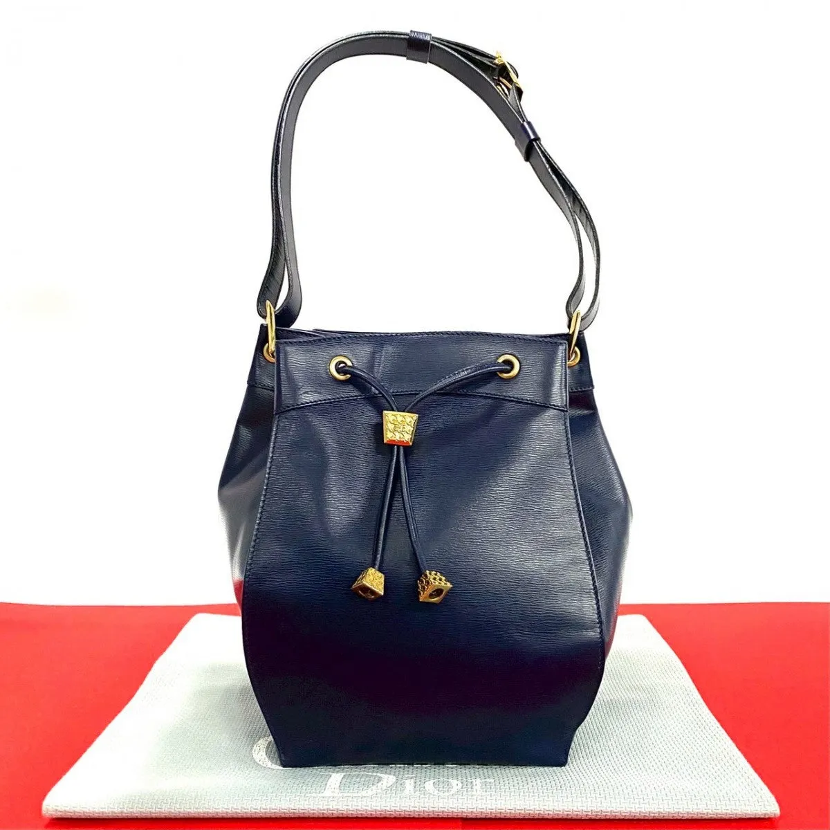 Dior Shoulder Bag leather Navy