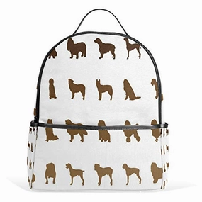 Dogs Backpack School Bag College Student Daypack for Boys Girls