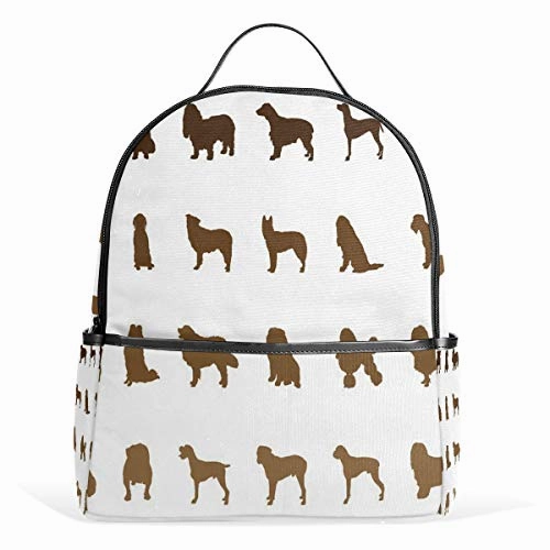 Dogs Backpack School Bag College Student Daypack for Boys Girls