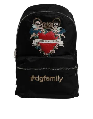 Dolce & Gabbana Nylon #DGFAMILY Embellished Backpack VULCANO Men's Bag