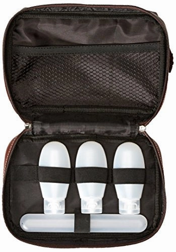 Dopp Men'S Country Saddle Travel Kit With Bonus Items-Leather, Brown