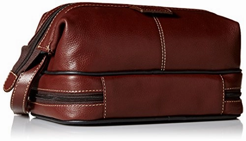 Dopp Men'S Country Saddle Travel Kit With Bonus Items-Leather, Brown