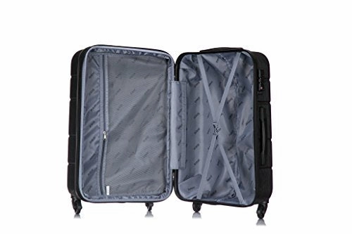 Dukap Rodez Lightweight Hardside 3 Piece Set 20''/24''/28'' Black