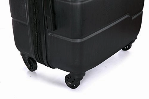 Dukap Rodez Lightweight Hardside 3 Piece Set 20''/24''/28'' Black