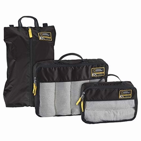 Eagle Creek National Geographic Adventure Essential Packing Set, Black