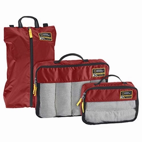 Eagle Creek National Geographic Adventure Essential Packing Set, firebrick