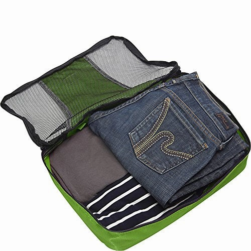 eBags Medium Packing Cubes for Travel - 3pc Set - (Grasshopper)