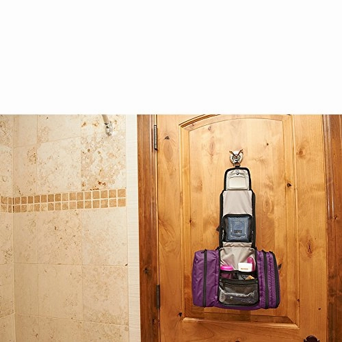 eBags Pack-it-Flat Large Hanging Toiletry Bag and Kit - (Eggplant)