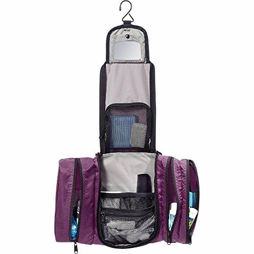 eBags Pack-it-Flat Large Hanging Toiletry Bag and Kit - (Eggplant)