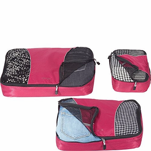 eBags Small/Medium/Large Packing Cubes for Travel - 6pc Sampler Set - (Tangerine)