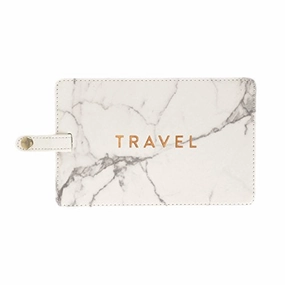 Eccolo World Traveler Epic Jumbo Luggage Tag (Marble - Travel) 4X6
