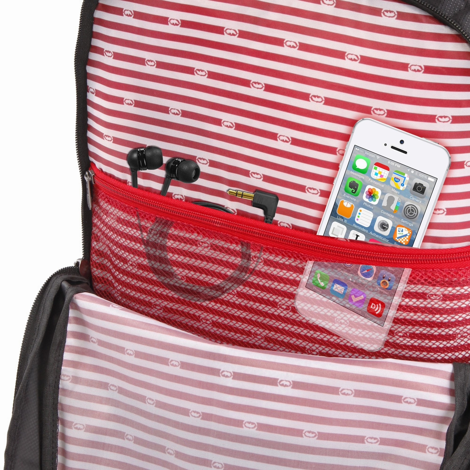 Ecko Unltd. Boys' Sk8 Laptop & Tablet Backpack-School Bag Fits Up to 15 Inch Laptop, Heather/Black, One Size