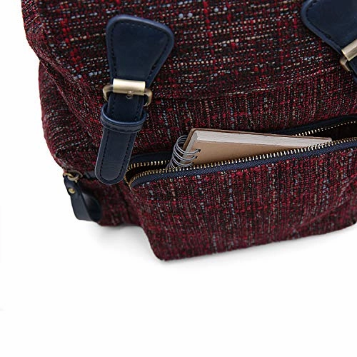 ECOSUSI Women Backpack College Travel Rucksack Vintage Casual Daypack with Drawstring for Teen