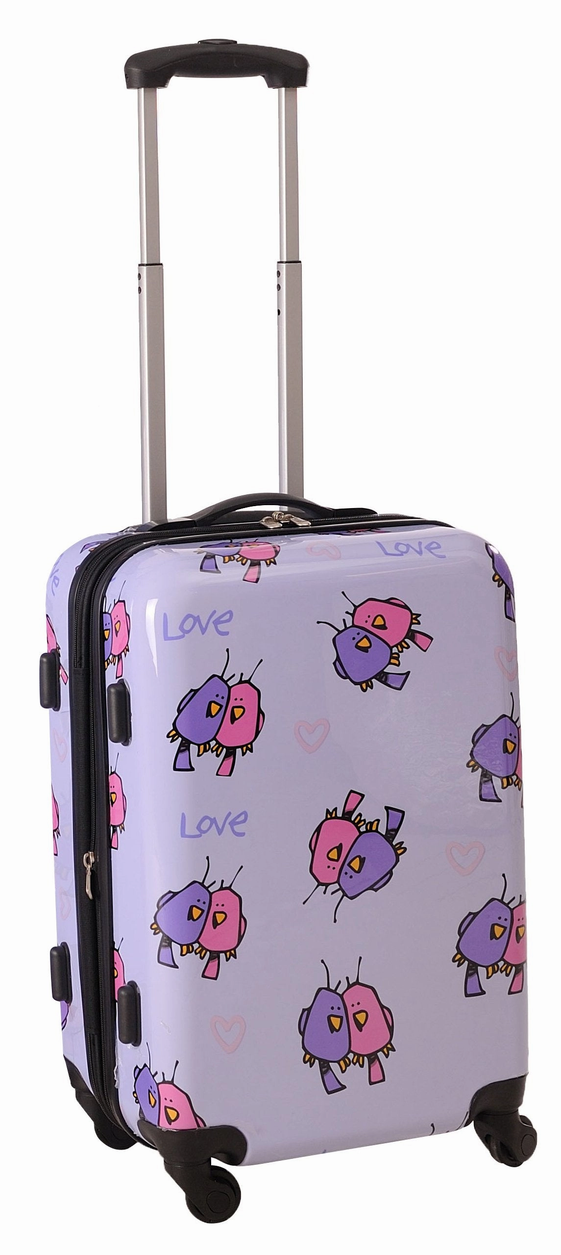 Ed Heck Multi Love Birds Hardside Spinner Luggage