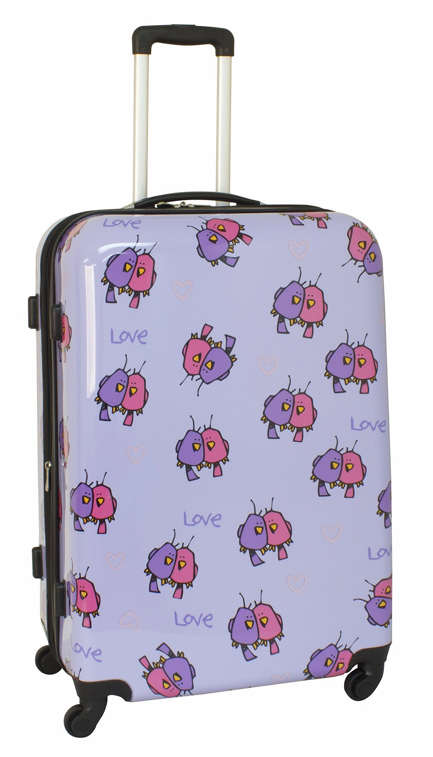 Ed Heck Multi Love Birds Hardside Spinner Luggage