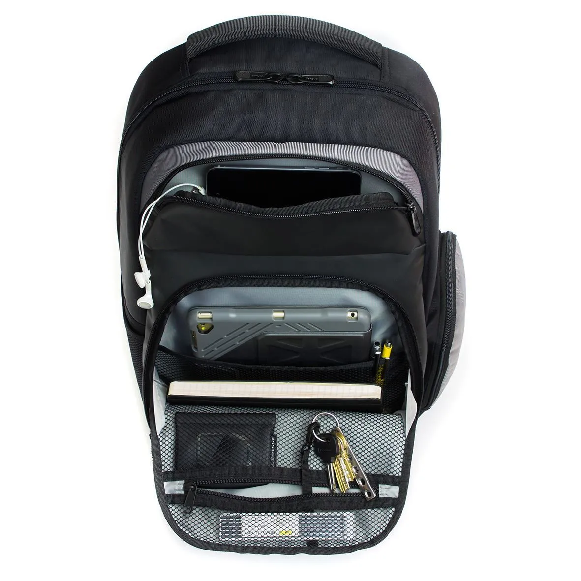Education 15.6" Laptop Backpack - Black/Grey