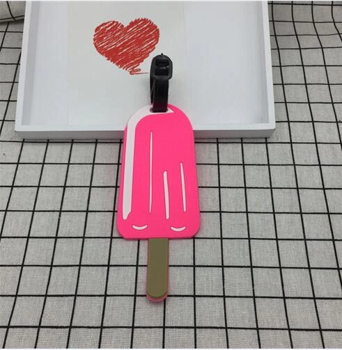 Etya Luggage Tag Silicone Cartoon Cute Fruits Food Beach Style Suitcase Tags Name Address Holder