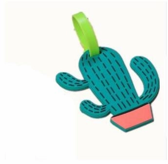 Etya Luggage Tag Silicone Cartoon Cute Fruits Food Beach Style Suitcase Tags Name Address Holder