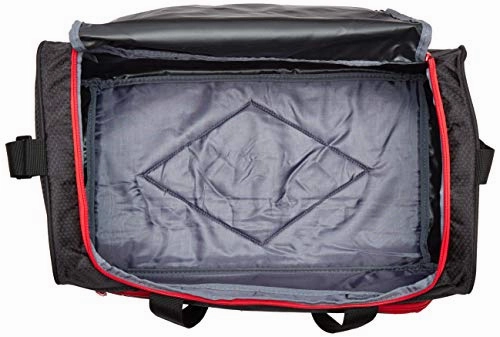 Fila Lasers Small Sports Duffel Bag Gym, Black/Red, One Size